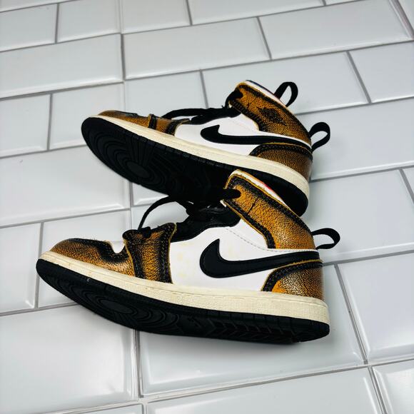 NIKE AIR JORDAN MID SE (TD) TODDLER ORANGE WEAR AWAY SIZE 10C DQ8420-071 - Picture 12 of 12